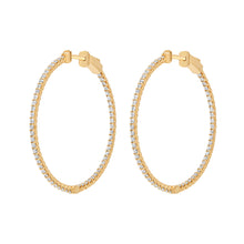 Load image into Gallery viewer, Scalloped Diamond Hoops
