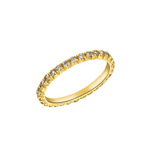 Load image into Gallery viewer, French Pave Eternity Ring with Champagne Diamonds
