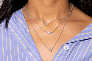 Trillion Cut Diamond Necklace