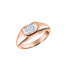Load image into Gallery viewer, Diamond signet ring
