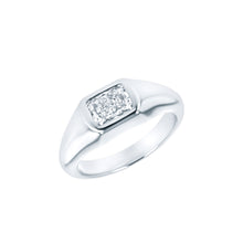 Load image into Gallery viewer, Diamond signet ring

