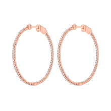 Load image into Gallery viewer, Scalloped Diamond Hoops
